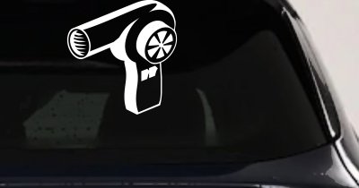 Hair Dryer Decal Cosmetology Business Windows Trucks Cars Vinyl Sticker