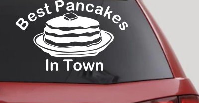 Best Pancakes Window Decal Restaurant Truck Vinyl Sticker