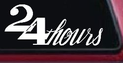 24 Hours Store Window Lettering Business Car or Truck Window Decal Sticker