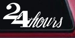 24 Hours Store Window Lettering Business Car or Truck Window Decal Sticker