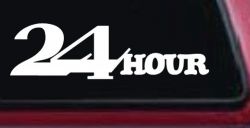 24 Hour Thick Store Business Window Lettering Sign Car or Truck Window Decal Sticker