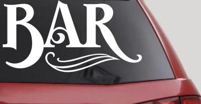 Custom Bar Window Decal Business Truck Lettering Vinyl Sticker