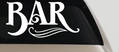 Custom Bar Window Decal Business Truck Lettering Vinyl Sticker
