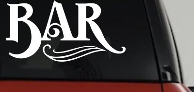 Custom Bar Window Decal Business Truck Lettering Vinyl Sticker