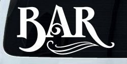 Bar Window Lettering Business Car or Truck Window Decal Sticker