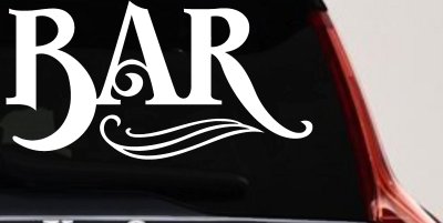 Custom Bar Window Decal Business Truck Lettering Vinyl Sticker