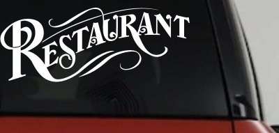Restaurant Window Lettering & Vehicle Decals: Custom Vinyl Stickers