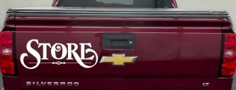 Store Window Lettering Sign Business Car or Truck Window Decal Sticker (White)
