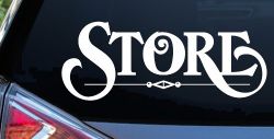 Store Window Lettering Sign Business Car or Truck Window Decal Sticker