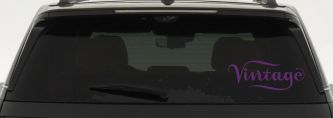 Vintage Store Window Lettering Business Car or Truck Window Decal Sticker (Violet)