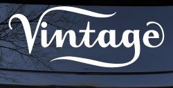 Vintage Store Window Lettering Business Car or Truck Window Decal Sticker