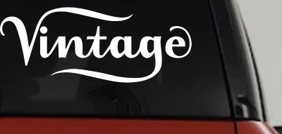 Vintage Window Lettering Decal for Business Cars Trucks Storefronts