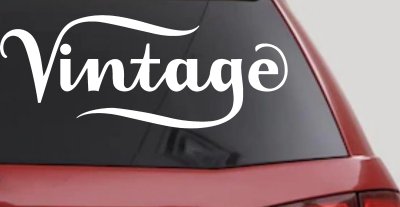 Vintage Window Lettering Decal for Business Cars Trucks Storefronts