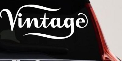 Vintage Window Lettering Decal for Business Cars Trucks Storefronts