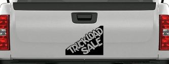 Truckload Sale Store Window Lettering Business Car or Truck Window Decal Sticker (Black)