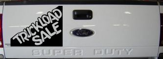Truckload Sale Store Window Lettering Business Car or Truck Window Decal Sticker (Black)