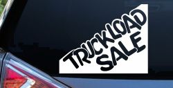 Truckload Sale Store Window Lettering Business Car or Truck Window Decal Sticker