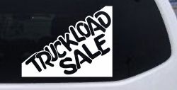 Truckload Sale Store Window Lettering Business Car or Truck Window Decal Sticker