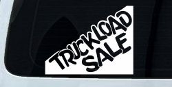 Truckload Sale Store Window Lettering Business Car or Truck Window Decal Sticker