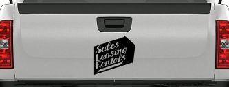 Sales Leasing Rentals Business Lettering (Black)