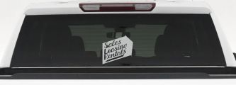Sales Leasing Rentals Store Window Lettering Business Car or Truck Window Decal Sticker (Light Gray)
