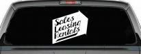 Sales Leasing Rentals Store Window Lettering Business Car or Truck Window Decal Sticker