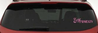 Easy Payments Store Window Lettering Business Car or Truck Window Decal Sticker (Pink)