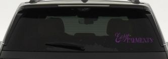 Easy Payments Store Window Lettering Business Car or Truck Window Decal Sticker (Violet)