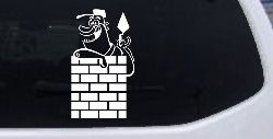 Brick Rock Mason Business Car or Truck Window Decal Sticker