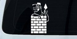 Brick Rock Mason Business Car or Truck Window Decal Sticker
