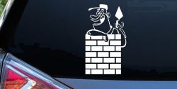 Brick Rock Mason Business Car or Truck Window Decal Sticker