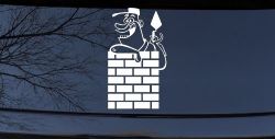 Brick Rock Mason Business Car or Truck Window Decal Sticker