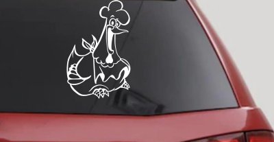 Chicken Business Window Lettering Sign Car or Truck Window Vinyl Decal Sticker