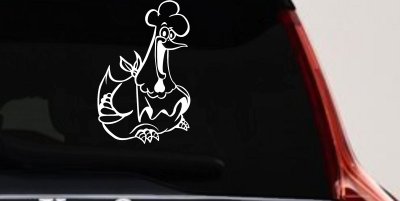 Chicken Business Window Lettering Sign Car or Truck Window Vinyl Decal Sticker