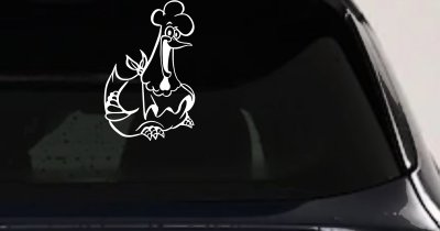 Chicken Business Window Lettering Sign Car or Truck Window Vinyl Decal Sticker