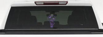 Electrician Light Bulb Business Window Lettering Sign Car or Truck Window Decal Sticker (Purple)
