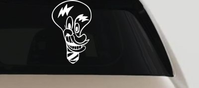 Electrician Light Bulb Business Window Lettering Sign Car or Truck Window Vinyl Decal Sticker