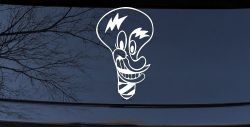 Electrician Light Bulb Business Window Lettering Sign Car or Truck Window Decal Sticker