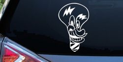 Electrician Light Bulb Business Window Lettering Sign Car or Truck Window Decal Sticker
