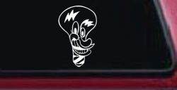 Electrician Light Bulb Business Window Lettering Sign Car or Truck Window Decal Sticker