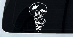 Electrician Light Bulb Business Window Lettering Sign Car or Truck Window Decal Sticker
