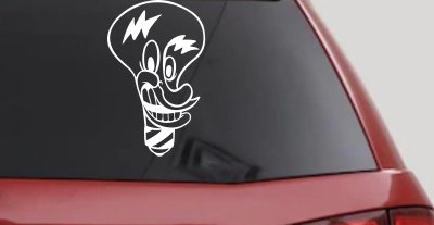 Electrician Light Bulb Business Window Lettering Sign Car or Truck Window Vinyl Decal Sticker