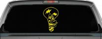 Electrician Light Bulb Business Window Lettering Sign Car or Truck Window Decal Sticker (Yellow)