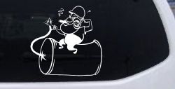 Bomb Dynamite Technician Business Car or Truck Window Decal Sticker