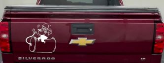 Bomb Dynamite Technician Business Car or Truck Window Decal Sticker (White)