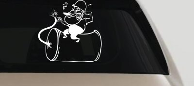 Bomb Dynamite Technician Business Car or Truck Window Vinyl Decal Sticker