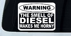 Funny Diesel Makes me Horny Off Road Car or Truck Window Decal Sticker