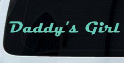 Daddy's Girl Car or Truck Window Decal Sticker (Mint)