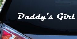 Daddy's Girl Car or Truck Window Decal Sticker