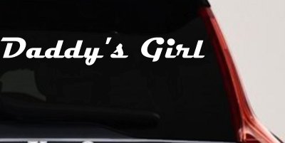Daddy's Girl Car or Truck Window Vinyl Decal Sticker